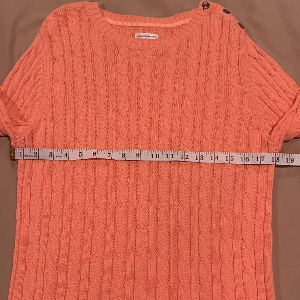 NWOT - Croft & Barrow Crew-neck Cable Cord Sweater Size Medium - Picture 12 of 16